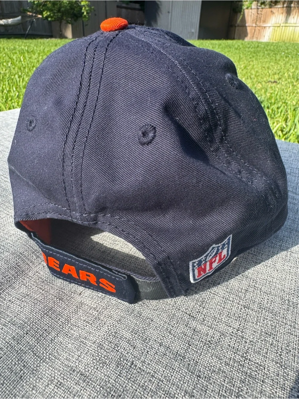 Reebok Navy and Orange Chicago 'C' Logo Baseball Hat